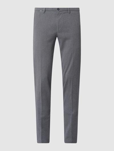 Cinque Grey Slim fit stoffen broek met stretch, model 'CiBrody' Blauw gemêleerd - 2