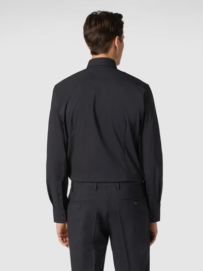 Jake*s Slim Fit Slim Fit Business-Hemd mit Stretch-Anteil  Black 5