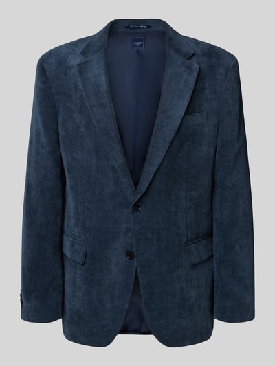 Christian Berg Men Regular Fit Sakko mit Reverskragen und Pattentaschen Rauchblau 2