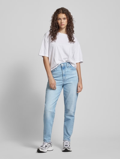 Levi's® Jeansy o kroju mom fit z wysokim stanem i 5 kieszeniami Jeansowy niebieski 1