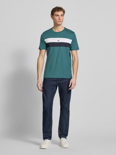 Christian Berg Men Regular Fit T-Shirt mit Rundhalsausschnitt Metallic Gruen 1