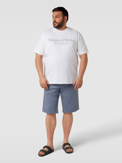 MARC O’POLO PLUS PLUS SIZE T-Shirt mit Label-Print Weiss 1