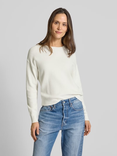 Christian Berg Woman Strickpullover mit Rundhalsausschnitt Offwhite 4