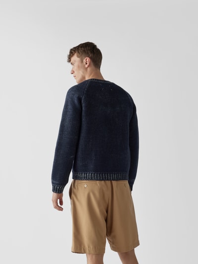 Maison Margiela Pullover mit V-Ausschnitt Blau 5