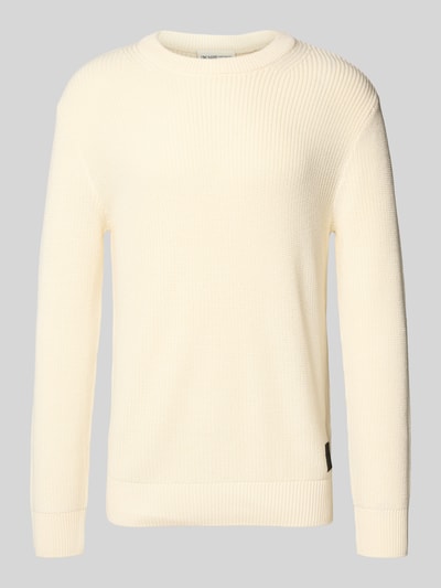 Tom Tailor Denim Relaxed Fit Strickpullover aus Baumwoll-Mix Offwhite 2