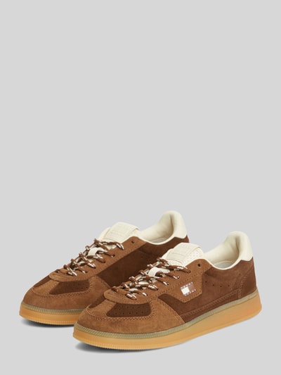 Tommy Jeans Sneaker aus Veloursleder mit Logo-Details Dunkelbraun 1