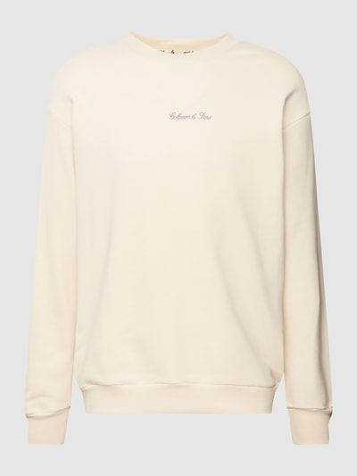 Colours & Sons Sweatshirt mit überschnittenen Schultern Offwhite 2