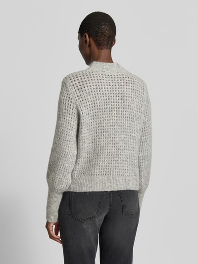 Lanius Regular Fit Pullover aus Alpaka-Mix und Woll-Anteil Hellgrau 5