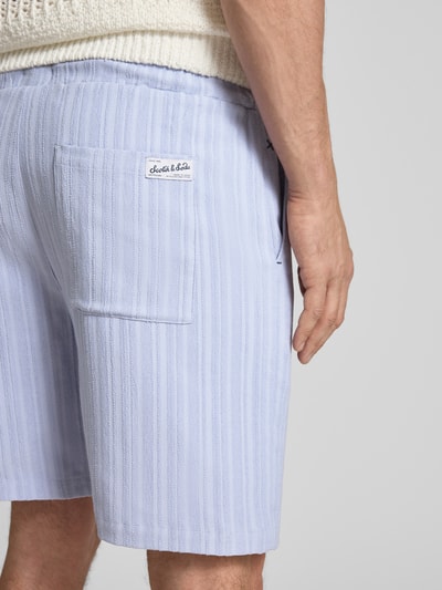 Scotch & Soda Regular fit sweatshorts met elastische band Lavendel - 3