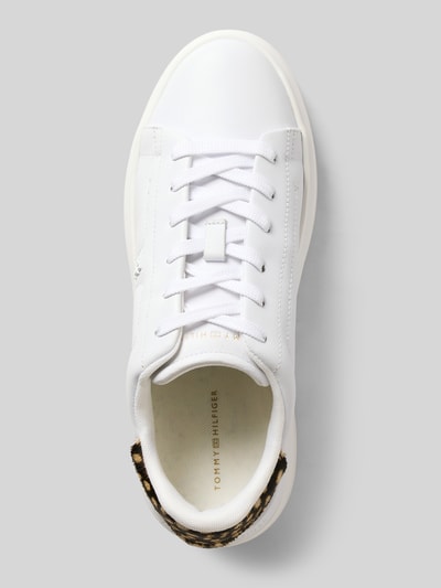 Tommy Hilfiger Low Top Sneaker aus echtem Nappaleder Weiss 3