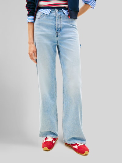 Tommy Jeans Jeansy Wide & krój loose fit z mieszanka bawełny model 'CLAIRE' Jeansowy niebieski 4
