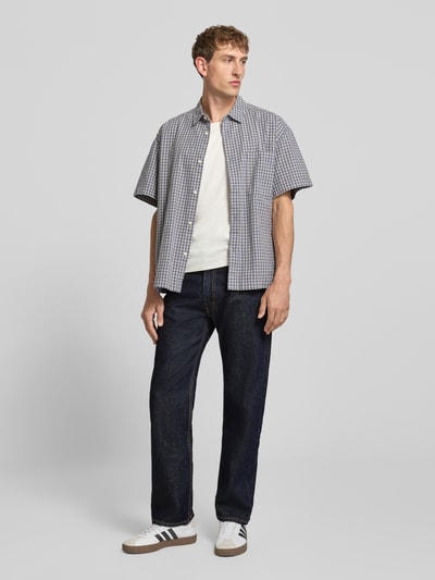 Levi's® Jeansy o kroju relaxed fit z czystej bawełny model '555' Ciemnoniebieski 1