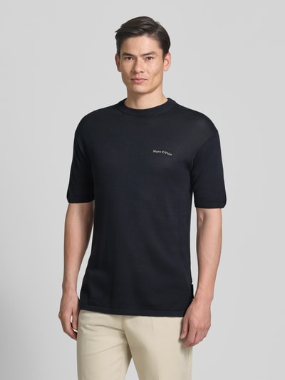 Marc O'Polo Regular Fit T-Shirt aus reiner Baumwolle Marc O'Polo × DFB Travel Collection Dunkelblau 4