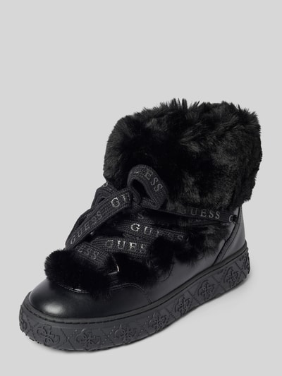 Guess Veterschoenen met logodetail, model 'Uneek' Zwart - 1