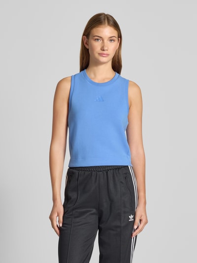 adidas Sportswear Top met logo en ronde hals Blauw - 4