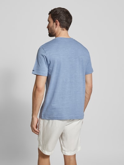 Tom Tailor Regular fit T-shirt van katoenmix Rookblauw - 5