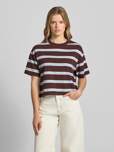 Marc O'Polo DENIM Regular Fit T-Shirt aus reiner Baumwolle Dunkelbraun 4