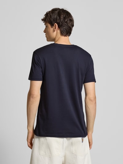 Alpha Industries T-Shirt mit Label-Print Dunkelblau 5