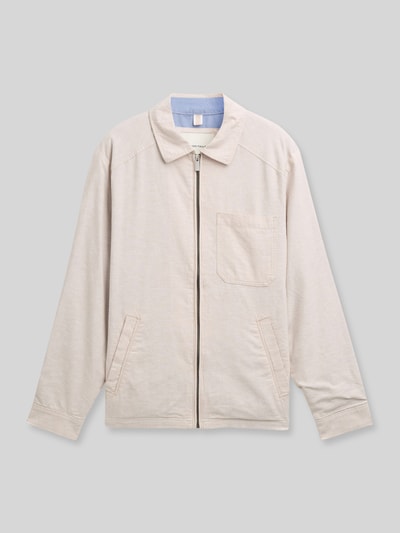 Tom Tailor Regular Fit Blouson aus Leinen-Baumwolle-Mix Beige 2