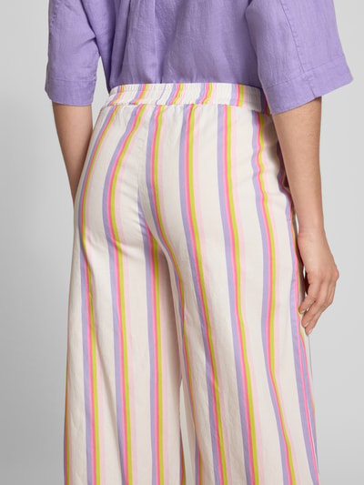 Emily Van den Bergh Wide Leg Pants mit elastischem Bund Weiss 3