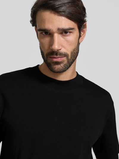 SELECTED HOMME Regular Fit T-Shirt aus reiner Baumwolle Modell 'COLMAN' Black 3