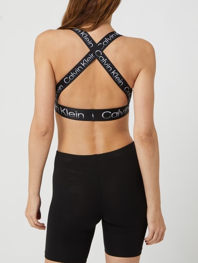 Calvin Klein Performance Bustier met logo in band  Zwart - 5