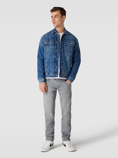 Replay Slim Fit Jeans mit 5-Pocket-Design Modell 'ANBASS' Hellgrau 1