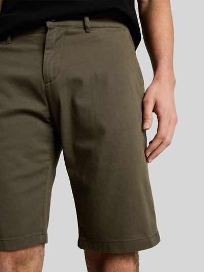 Tom Tailor Slim Fit Chinoshorts aus reiner Baumwolle Oliv 3
