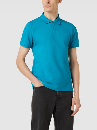 s.Oliver RED LABEL Regular Fit Poloshirt mit Label-Stitching Petrol 4