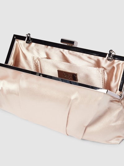 Jake*s Cocktail Clutch in glanslook met plooien Metallic beige gemêleerd - 4