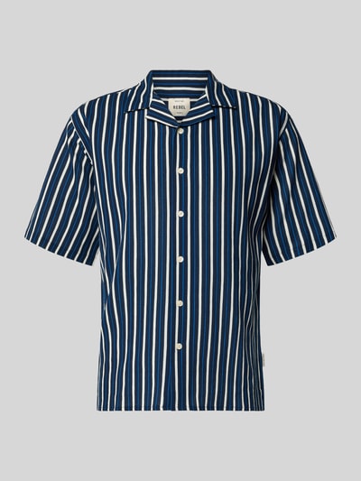 Redefined Rebel Regular Fit Freizeithemd mit Reverskragen Modell 'HOWIE' Marine 2