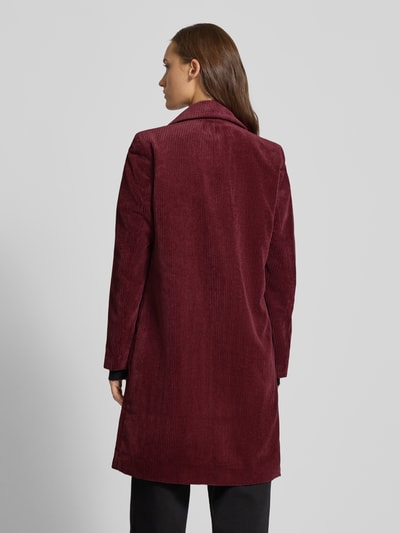 Only Regular Fit Cordmantel mit Reverskragen Modell 'ASTRID' Dunkelrot 5