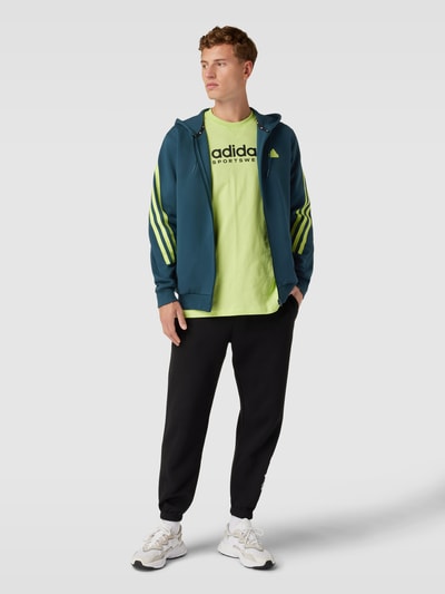 ADIDAS SPORTSWEAR Sweatjacke mit Label-Patch Petrol 1