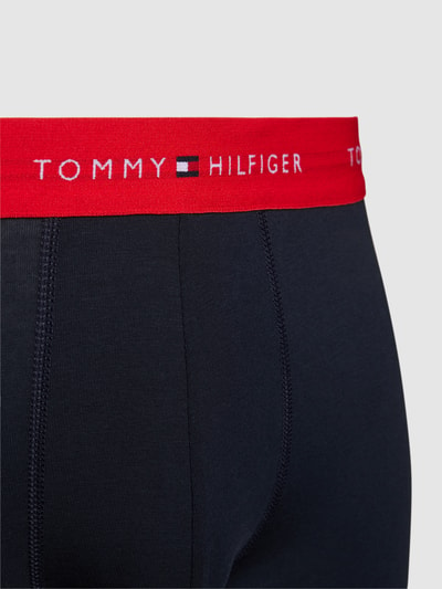 Tommy Hilfiger Trunks mit elastischem Logo-Bund im 3er-Pack Dunkelblau 2