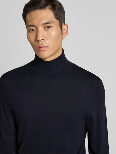 MCNEAL Rollkragenpullover aus Viskose-Mix Marine 3