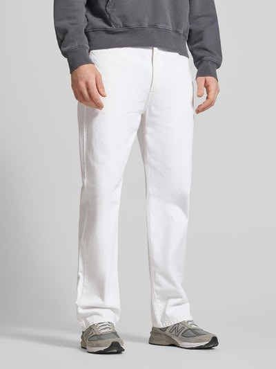 Levi's® straight fit jeans van puur katoen model '565' Wit - 4