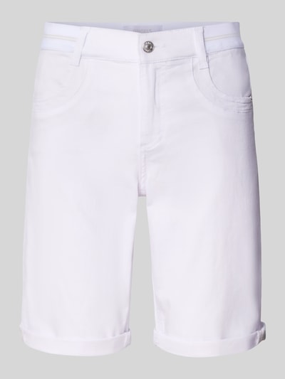 Angels Bermudy o kroju regular fit z elastycznym pasem model ‘SPORTY’ Biały 2