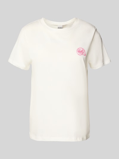 ICHI T-Shirt mit Motiv-Stitching Modell 'CAMINO' Weiss 2