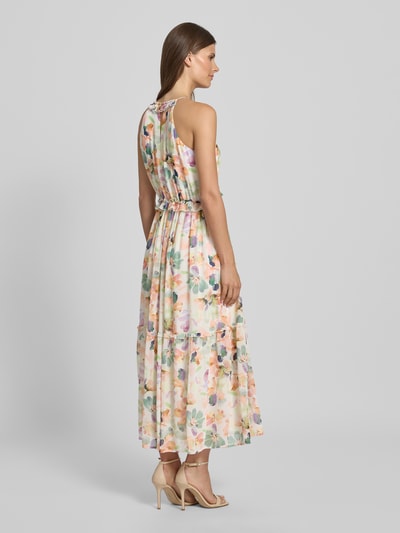 Jake*s Cocktail Cocktailkleid mit Schlüsselloch-Ausschnitt Apricot Melange 5