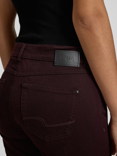 Angels Straight Fit Jeans aus Lyocell-Mix mit Eingrifftaschen Modell 'CICI' Bordeaux 3