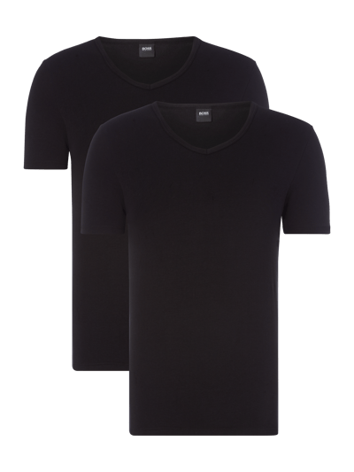 BOSS Slim Fit T-Shirt im 2er-Pack Black 1