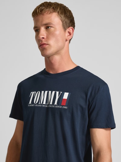 Tommy Jeans Regular Fit T-Shirt aus reiner Baumwolle Marine 3
