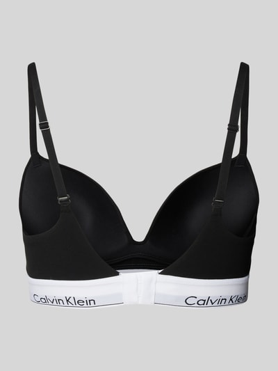 Calvin Klein Underwear Push-up-bh met label in band, model 'MODERN CTN' Zwart - 3