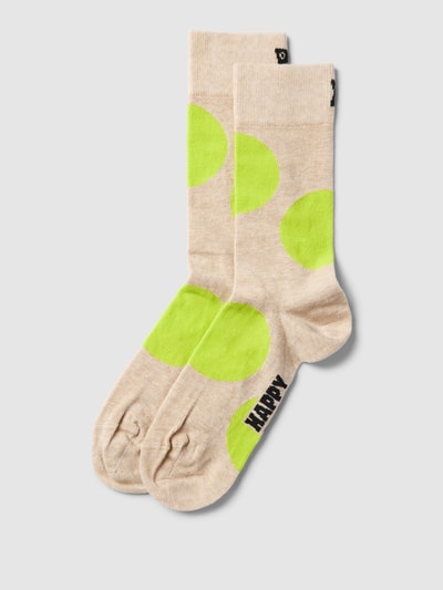 Happy Socks Socken mit Allover-Muster Beige 1