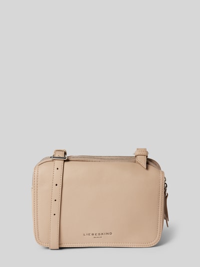 LIEBESKIND BERLIN Handtasche mit Label-Print Modell 'Mareike Harris' Taupe 2