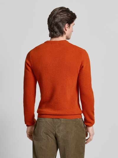 Casual Friday Sweter z dzianiny o kroju oversized z prążkowanymi wykończeniami Pomarańczowy 5