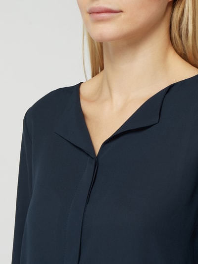 VILA Bluse aus Chiffon mit verdeckter Knopfleiste  Dunkelblau 3