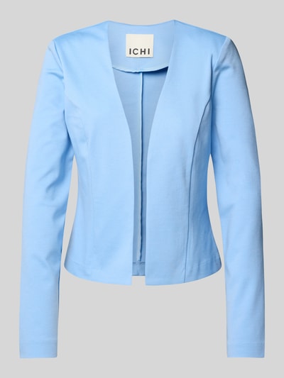 ICHI Blazer met opengewerkte voorkant, model 'KATE Short' Lichtblauw - 2