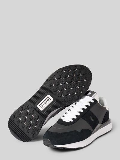 Polo Ralph Lauren Sneaker aus Leder-Mix Modell 'TRAIN' Black 4