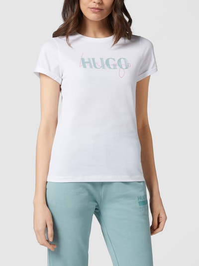 HUGO T-Shirt aus Baumwolle Weiss 4